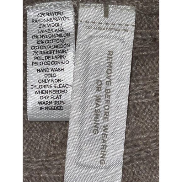 NWT Ann Taylor LOFT Cardigan -‎ Size L - Wool/Cotton/Rayon/Rabbit Hair Blend - Picture 6 of 9